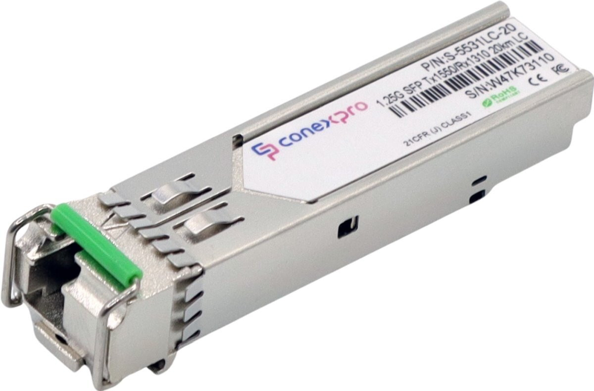 Conexpro SFP modul 1,25Gbit, SM, Tx1550/Rx1310nm, 20km, DDM, 1x LC - S-5531LC-20