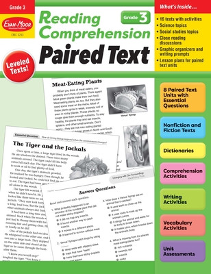 Reading Comprehension: Paired Text, Grade 3 Teacher Resource (Evan-Moor Corporation)(Paperback)