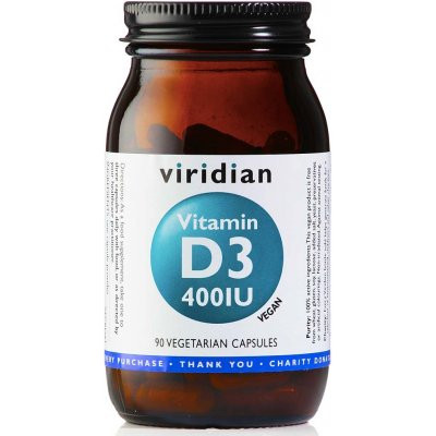 EXP 04.06.2024 Vitamin D3 400iu 90 kapslí - Viridian