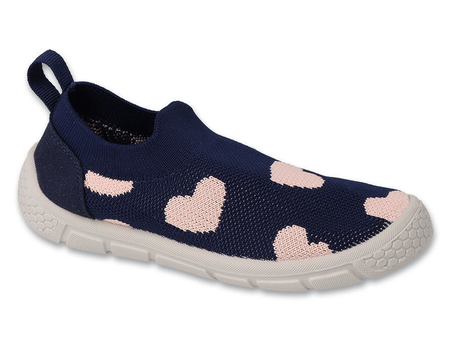 BEFADO 102X020 23 dívčí obuv HONEY modrá srdíčka 25 102X020_25