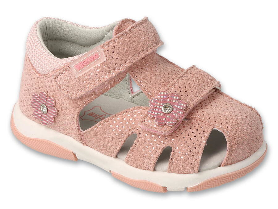 BEFADO 170P079 dívčí sandálky FLOWER růžové 20 170P079_20