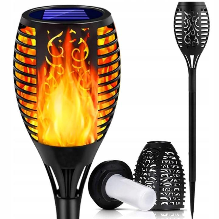 Svítidlo solární zahradní LED IGNIS Wbijana Pochodnia Efekt Płomienia 50cm LUMILED