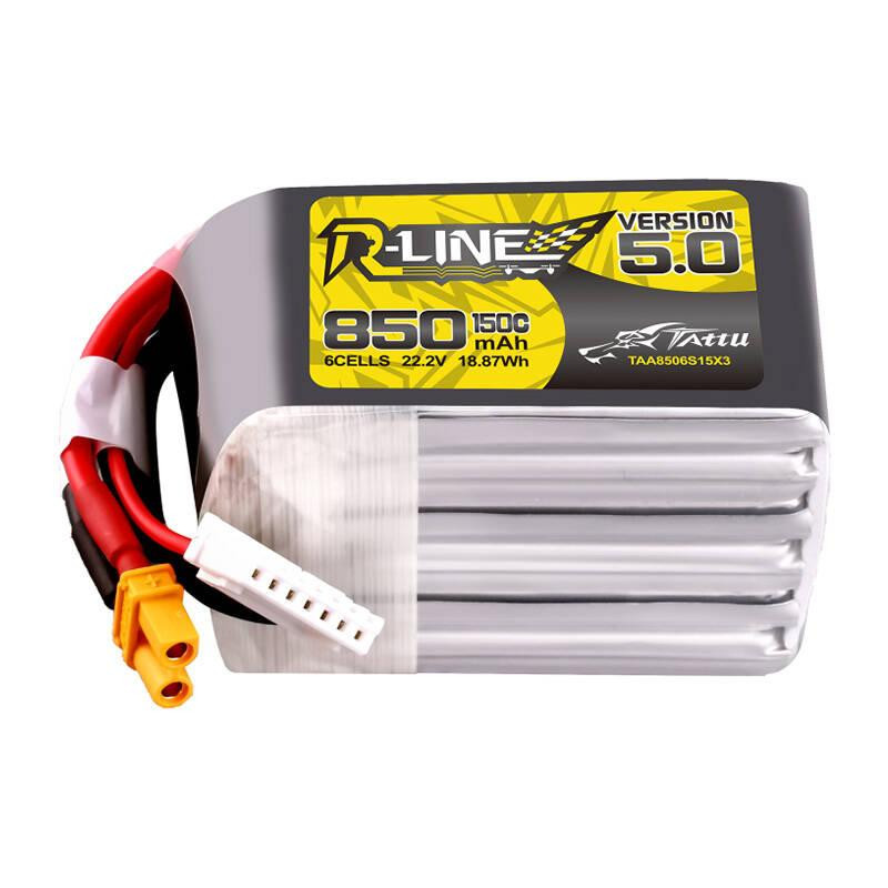 Tattu R-Line verze 5.0 850mAh 22,2V 6S1P 150C Lipo XT30U-F