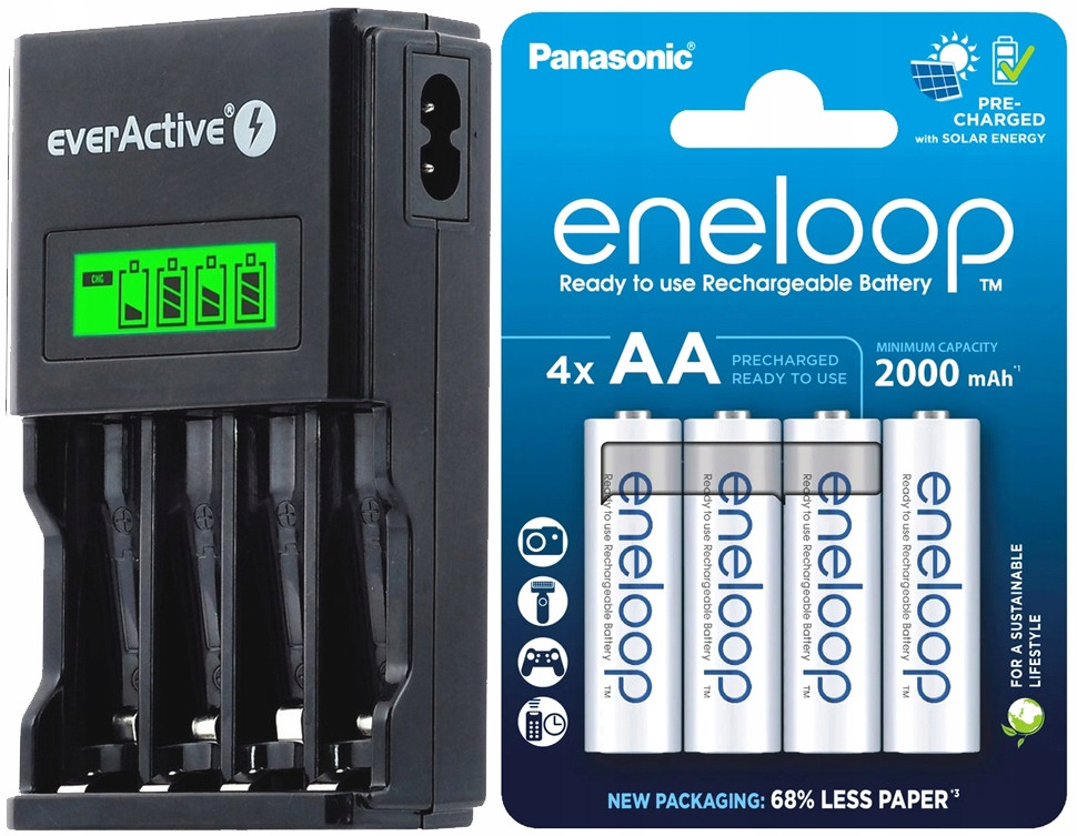 Nabíjecí Baterie Aa Aaa 4x Panasonic Eneloop Aa 2000mAh