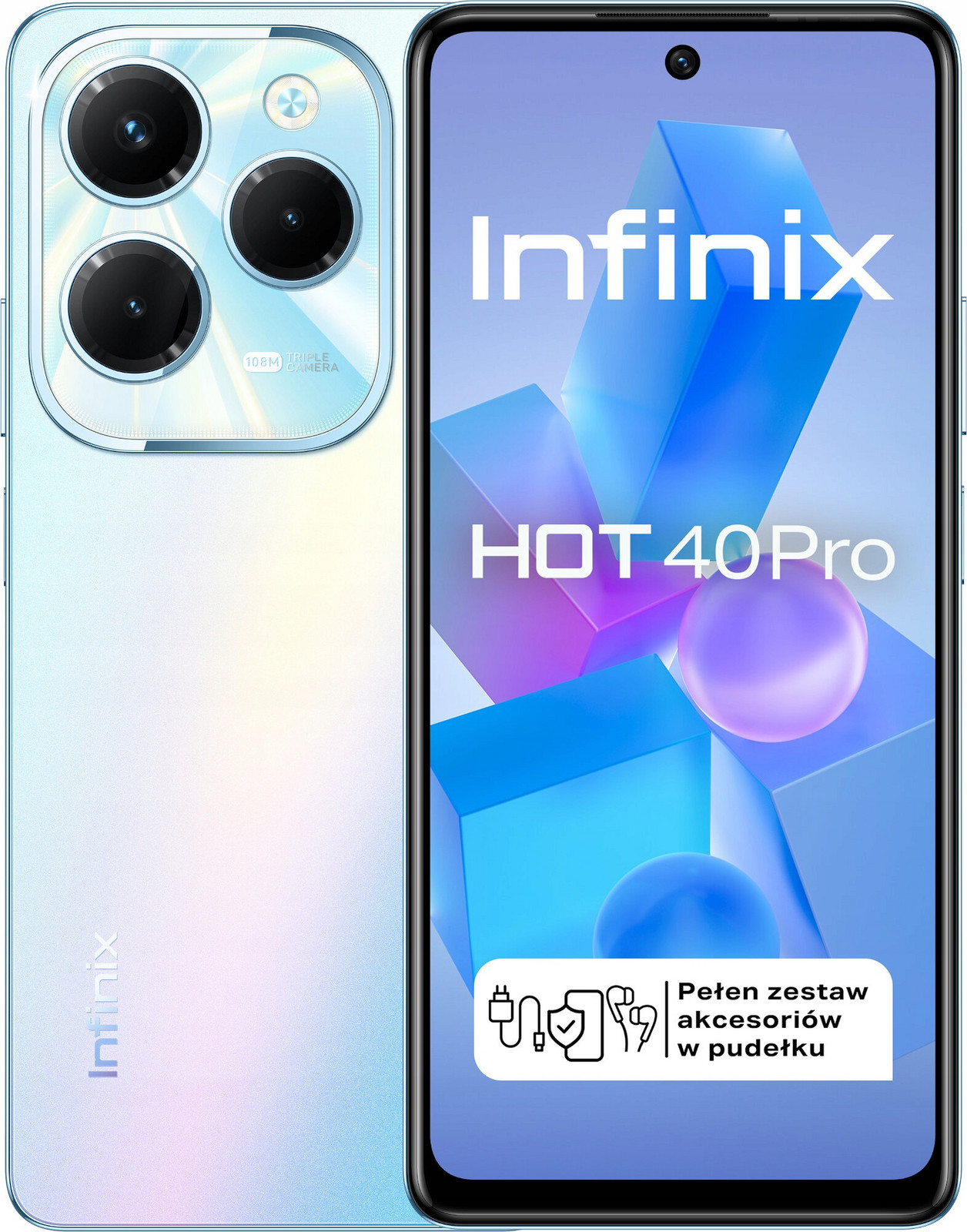 Smartphone Infinix Hot 40 Pro 4G (lte) 8GB 256 Gb Nfc Fhd+ 108MP Modrý