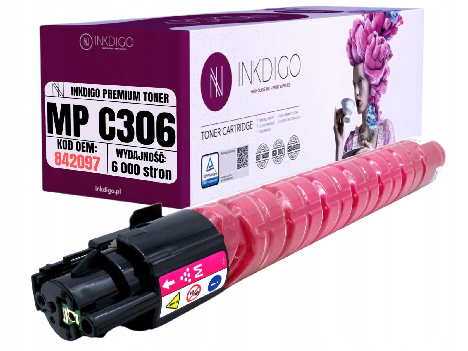 Náhradní toner 842097 pro tiskárny Ricoh MPC306 MPC307 MPC406