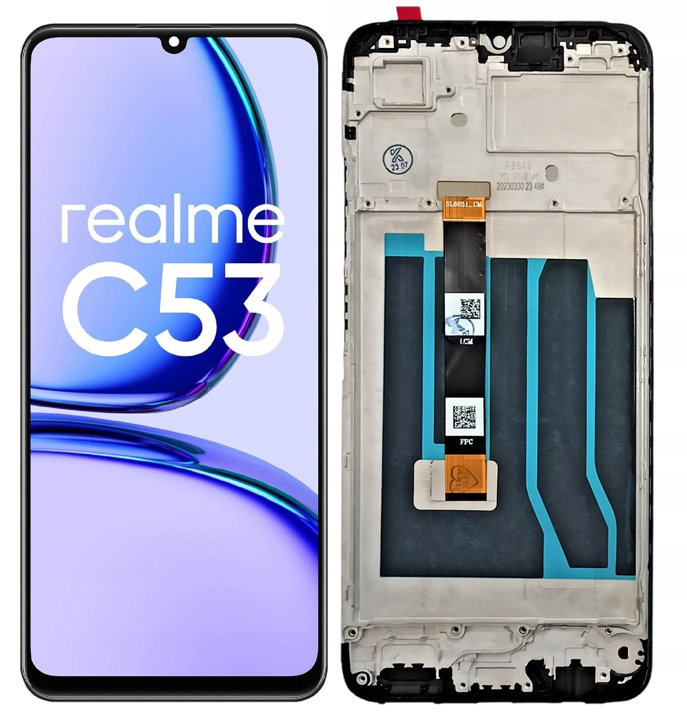 LCD Displej Pro Realme C53 Rámeček