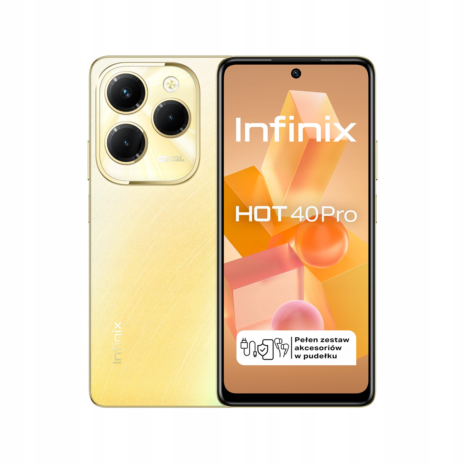 Smartphone Infinix Hot 40 Pro 4G (lte) 8GB 256GB Nfc Fhd+ 108 Mp Zlatý