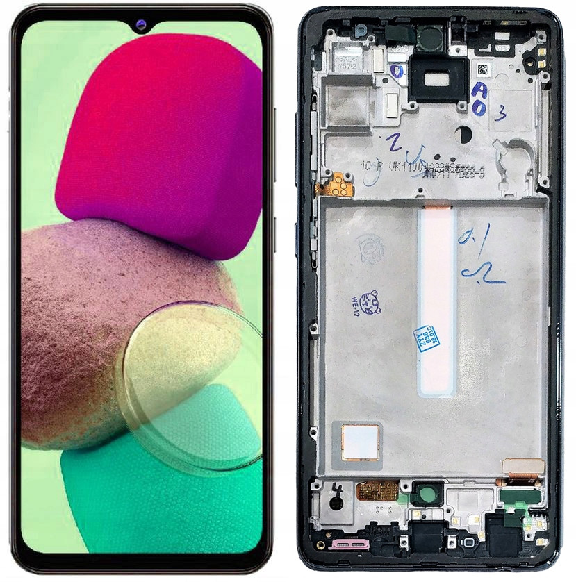 LCD Displej Pro Samsung A52S 5G Oled Rámeček Černý