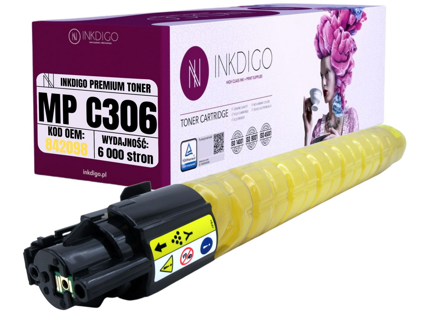 Náhradní toner 842098 pro tiskárny Ricoh MPC306 MPC307 MPC406