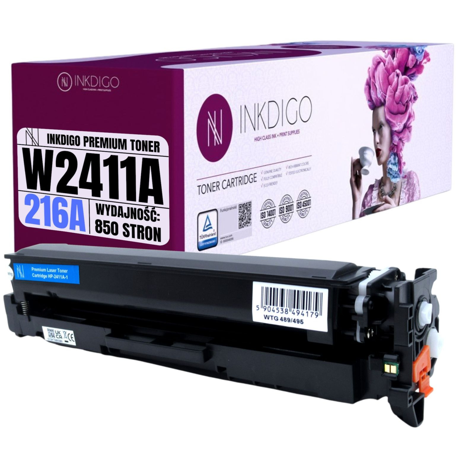 Toner s Čipem pro Hp Color LaserJet M155nw M182n M183fw náhrada W2411A