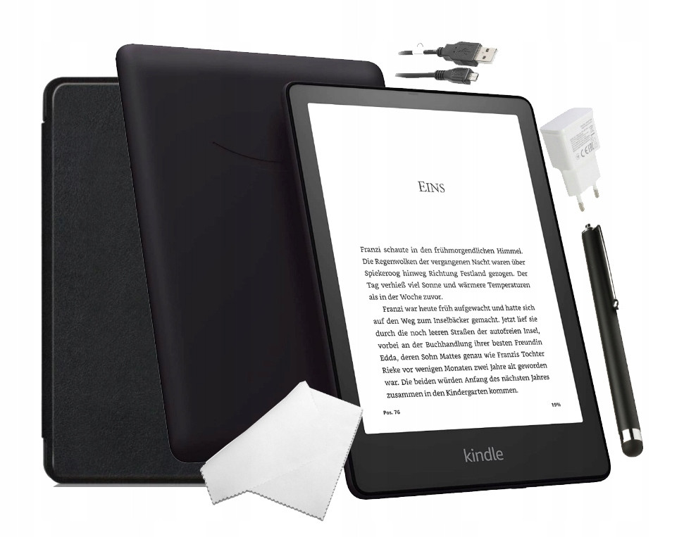 Set Čtečka Amazon Kindle Paperwhite 5 16GB Bez Reklam Voděodolný +pouzdro