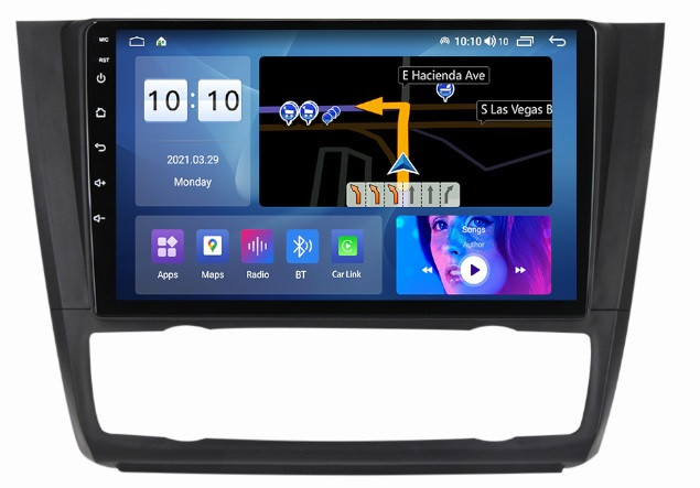 Rádio Gps Android Bmw E81/E82/E87/E88 Carplay Wifi Usb 2/32GB Sim Modem