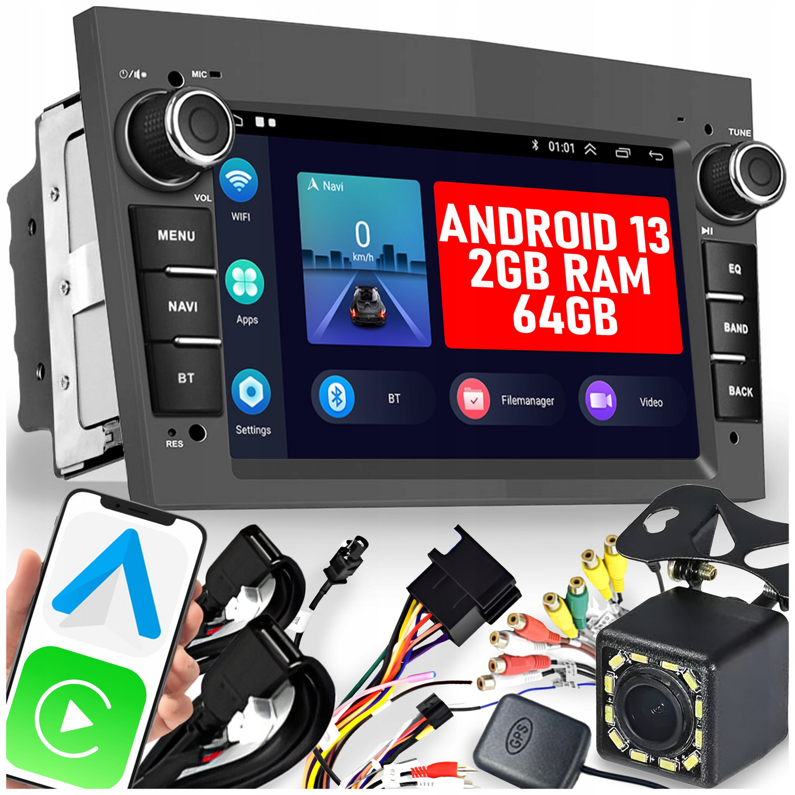 Radio Android 13 Opel Vectra C Zafira Astra H Vivaro Meriva Signum Antara