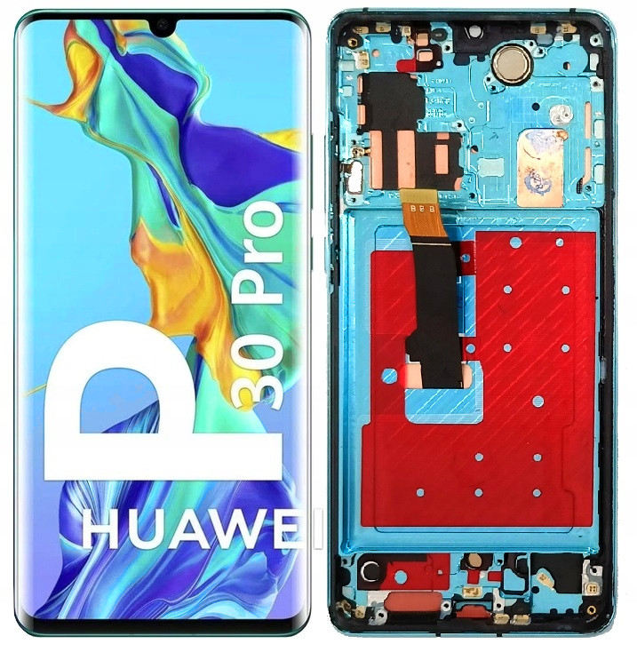 LCD Displej Obrazovka Pro Huawei P30 Pro Oled Rámeček Aurora