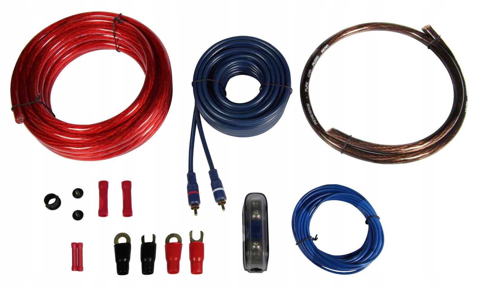 Sada kabelů pro Zesilovač Objímka Pojistka Renegade RX20KIT 20mm2