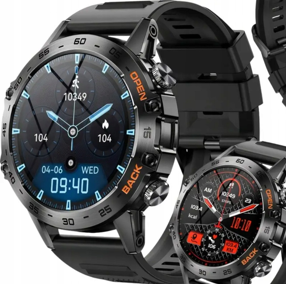 Chytré pánské chytré hodinky K52 Bb Smartwatch K52 400MAH Sportovní