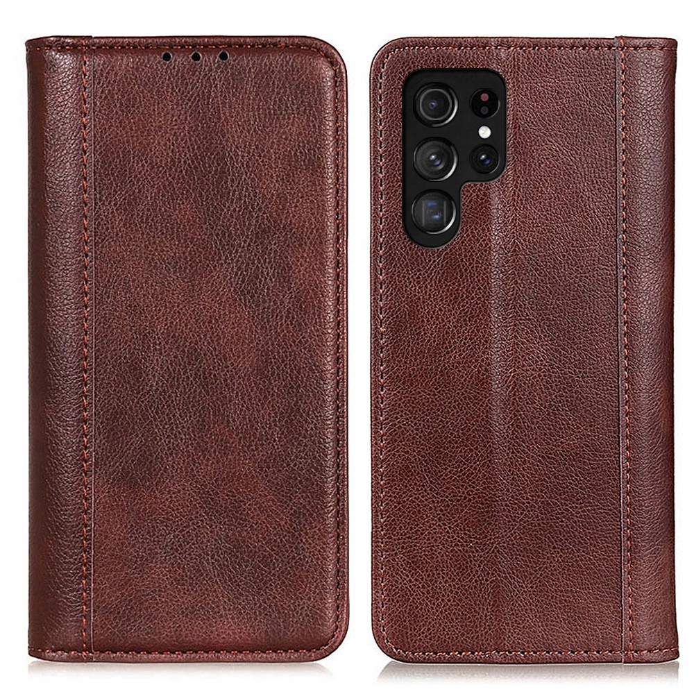 Kožené Pouzdro pro Samsung Galaxy S24 Ultra, obal flipová peněženka Kůže