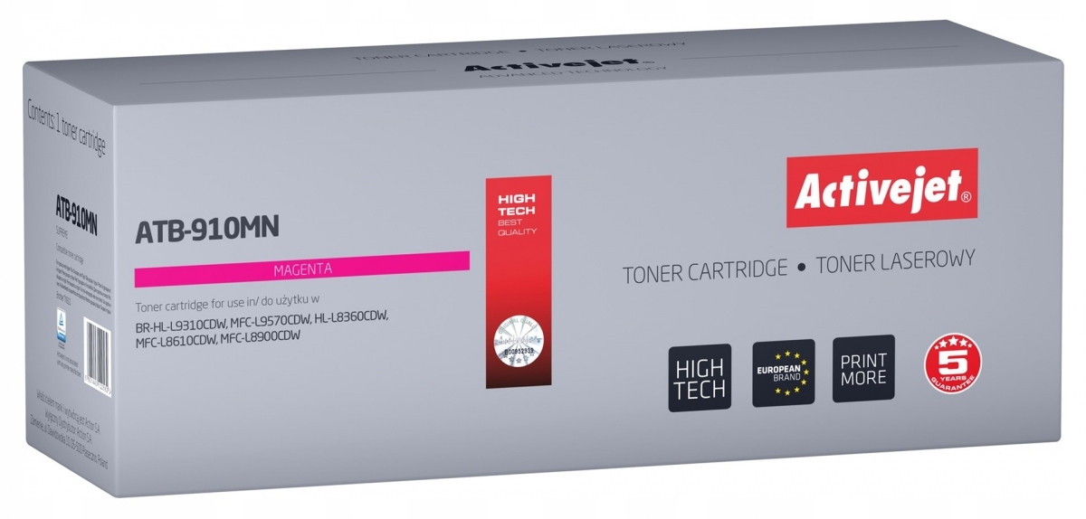 Activejet ATB-910MN Toner Brother TN910M 9000 stran purpurová