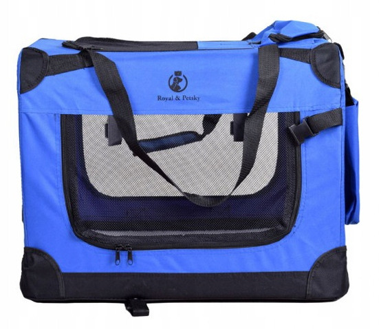 Přepravka pro psa kočku přepravní taška DK2-08 modrá