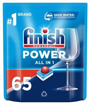Finish Power All in 1 tablety do myčky kostky fresh regular 65 ks