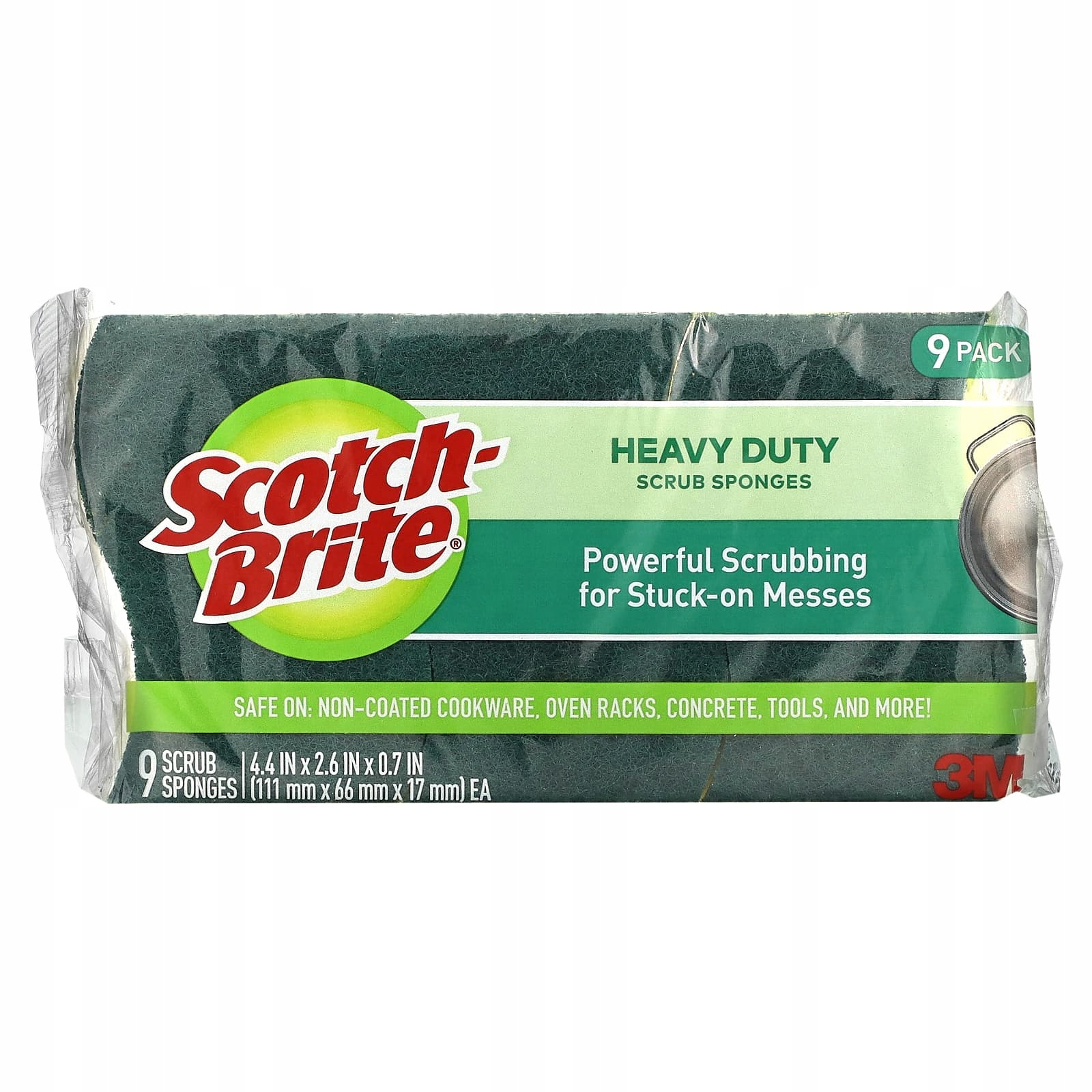 Scotch-Brite , Heavy Duty Srub Sponges, 9 houbiček