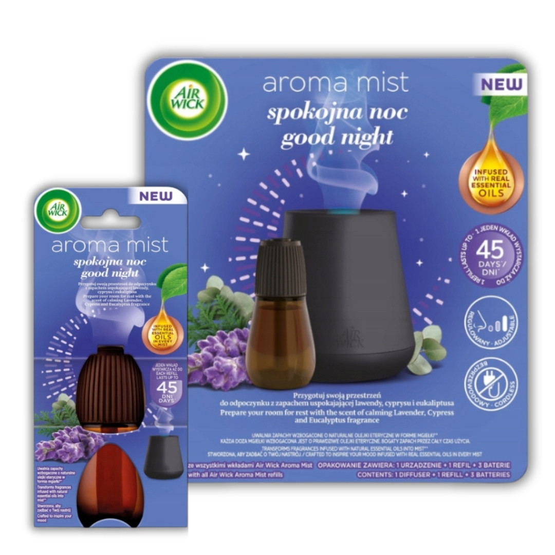 Air Wick Essential Klidná noc Set Osvěžovač Náplň 1x20ml