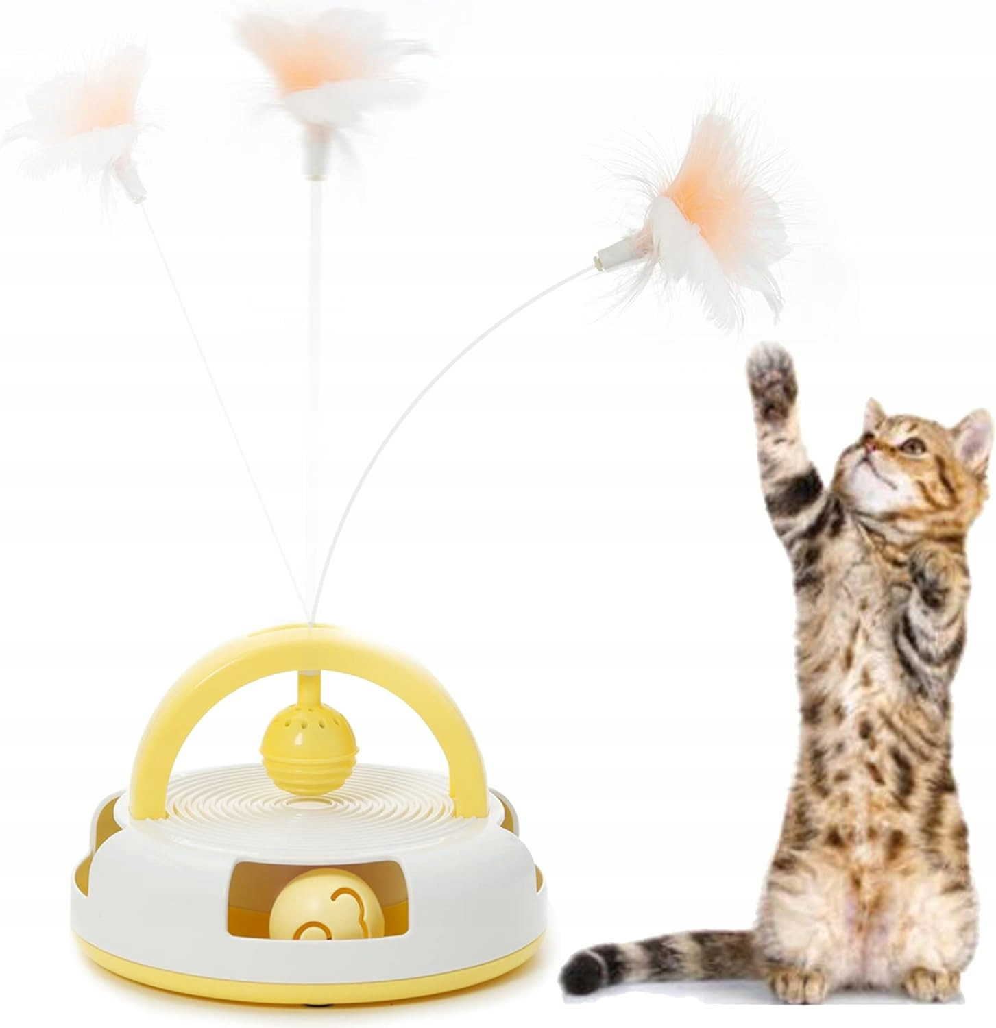 Suhaco Hračky pro kočky 3 v 1, interaktivní pro domácí kočky