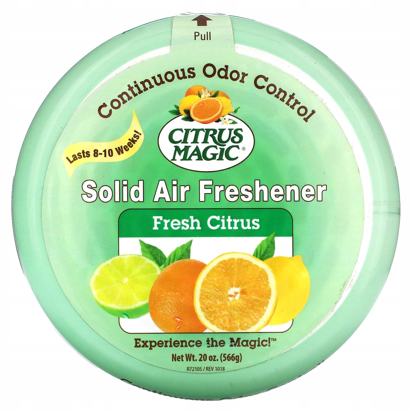 Citrus Magic, tuhý osvěžovač vzduchu, čerstvý citrus, 20 oz (566 g)