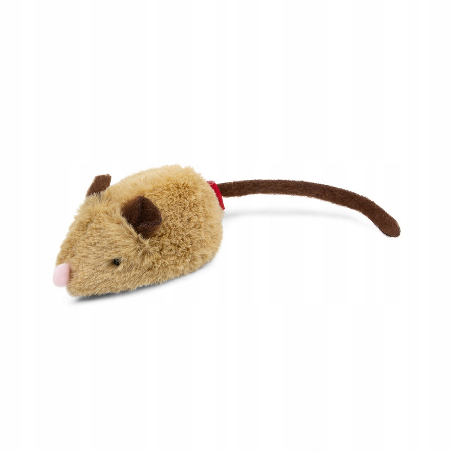 Hračka pro kočky Interaktivní myš GiGwi, umělá kožešina, 9 cm