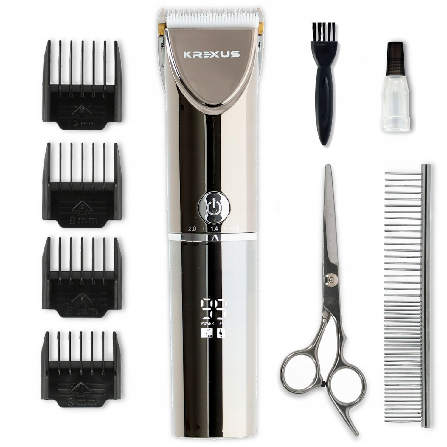 Zastřihovač Psů Koček Zvířat Krexus Sada Výkonná Baterie