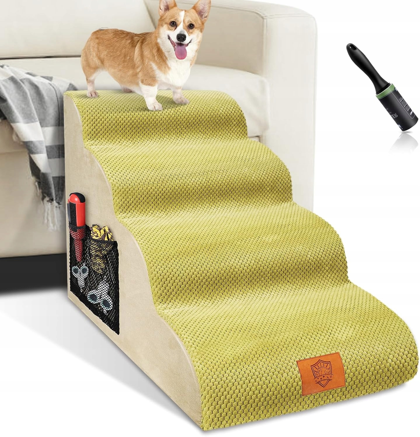 Schody pro psa 4 stupně 51cm 22kg na postel psa a kočky snadné schody matrace
