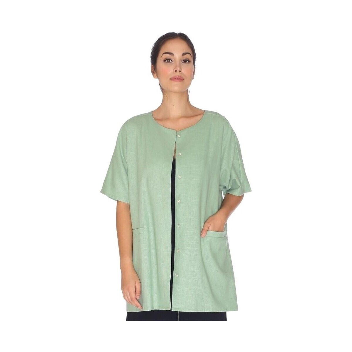Pepaloves  Linen Jacket - Green  Zelená