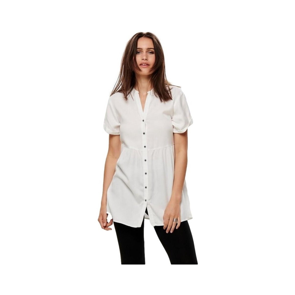 Only  Chilli Life Dress - Cloud Dancer  Bílá