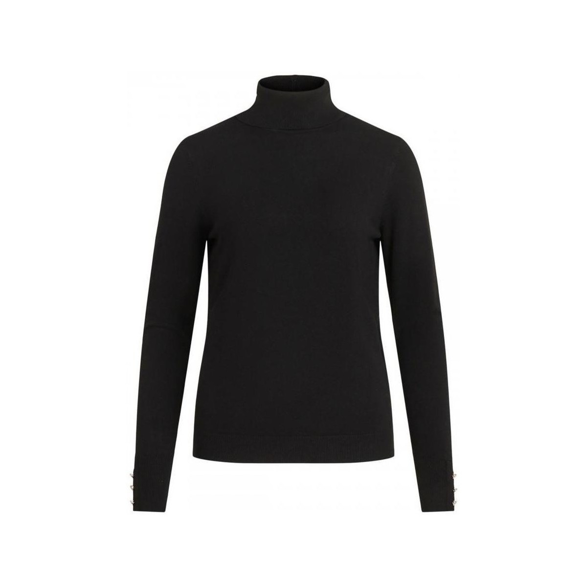 Vila  Jeneve Button Knit - Black  Černá