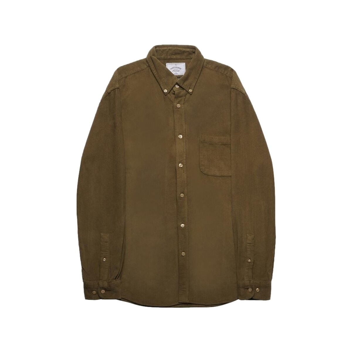 Portuguese Flannel  Lobo Shirt - Olive  Zelená