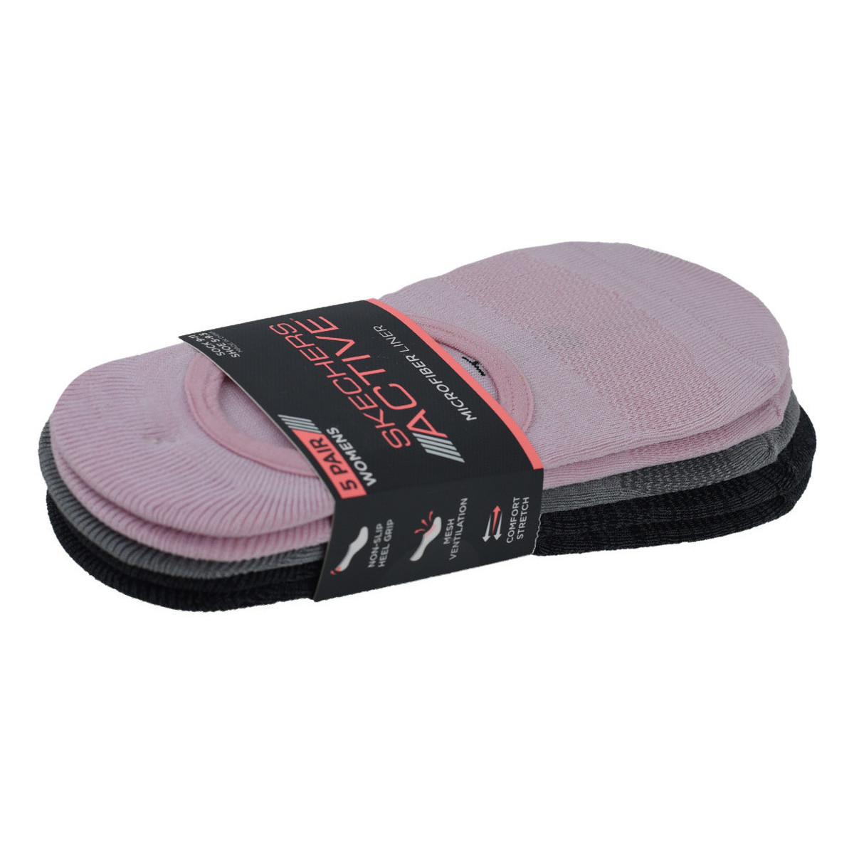 Skechers  Girls 6pk Low Cut  ruznobarevne