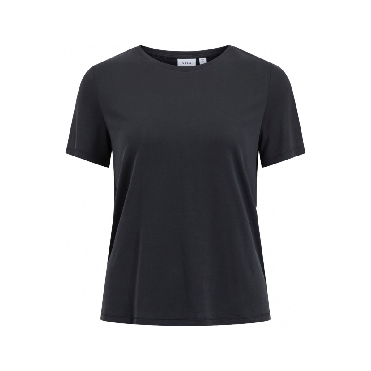 Vila  Modala O Neck T-Shirt - Black  Černá
