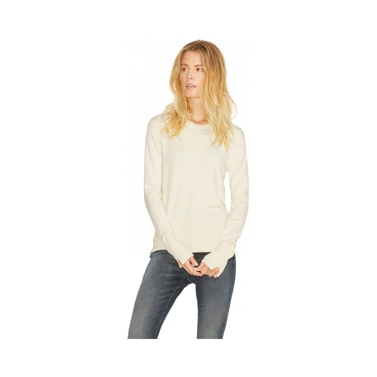 Jjxx  Noos Knit Lara L/S - Afterglow  Bílá