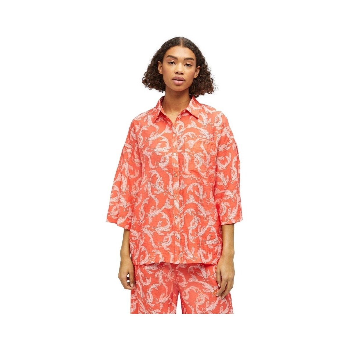Object  Shirt Rio 3/4 - Hot Coral  Oranžová