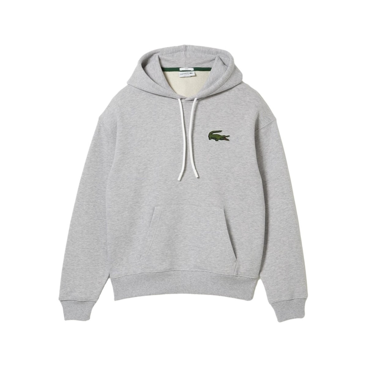 Lacoste  Unisex Loose Fit Hoodie - Gris  Šedá