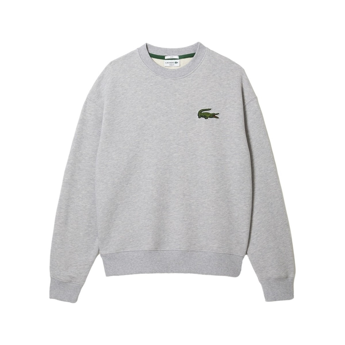 Lacoste  Unisex Loose Fit Sweatshirt - Gris  Šedá