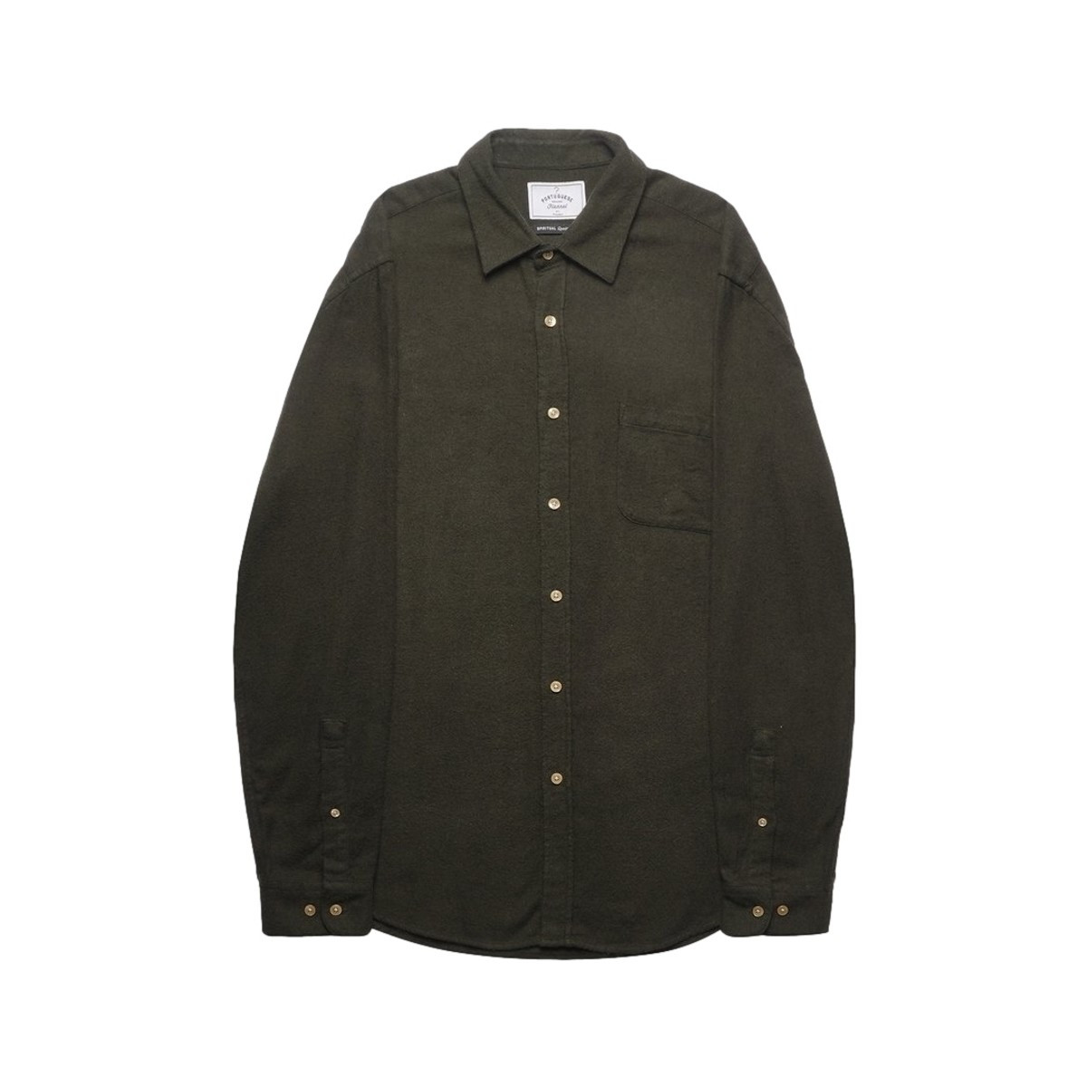 Portuguese Flannel  Teca Shirt - Green  Zelená