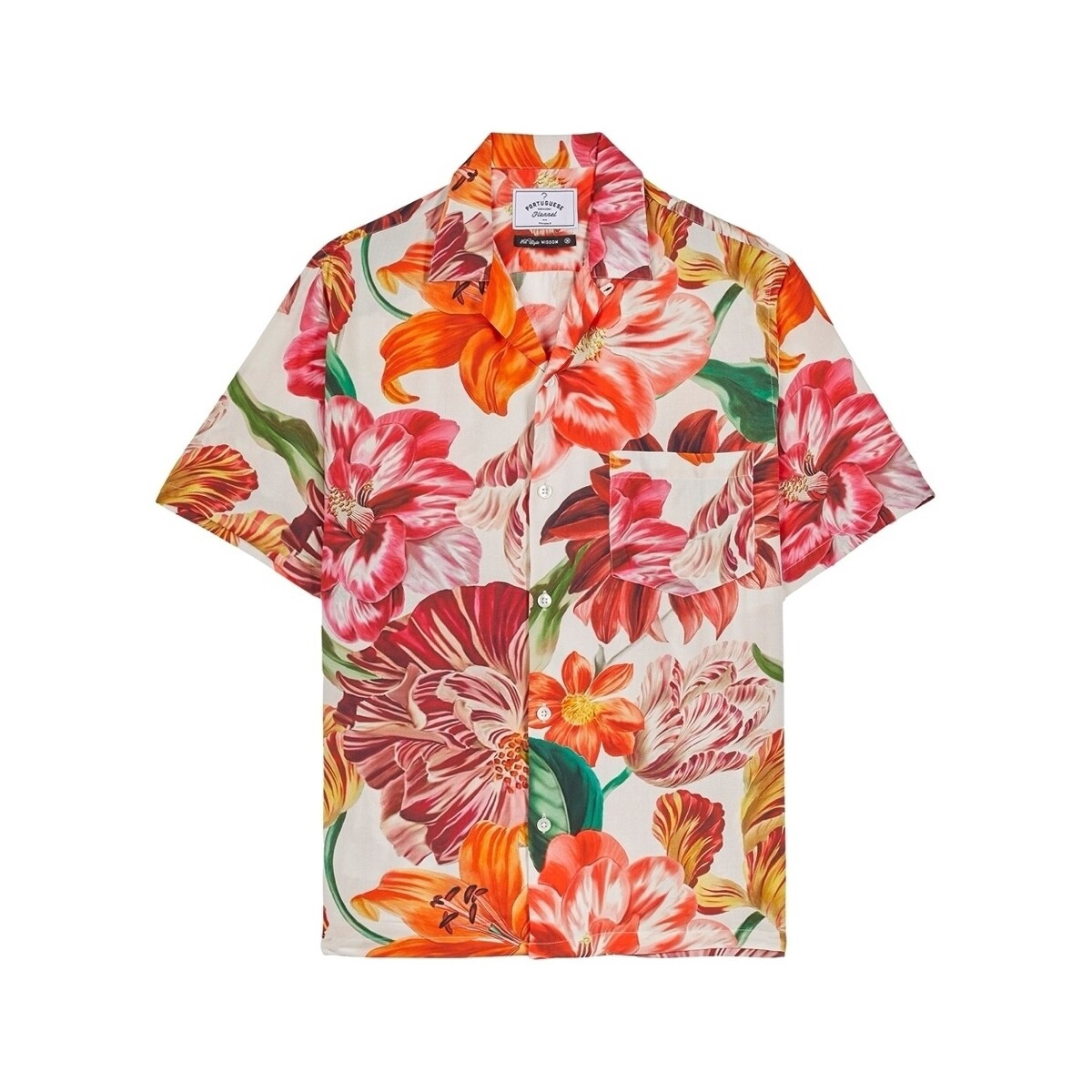 Portuguese Flannel  Flowers Shirt - Red  ruznobarevne