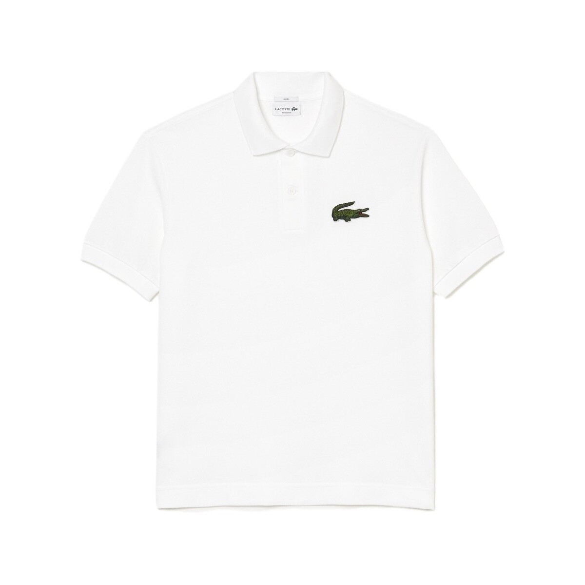 Lacoste  Unisex Loose Fit Polo - Blanc  Bílá