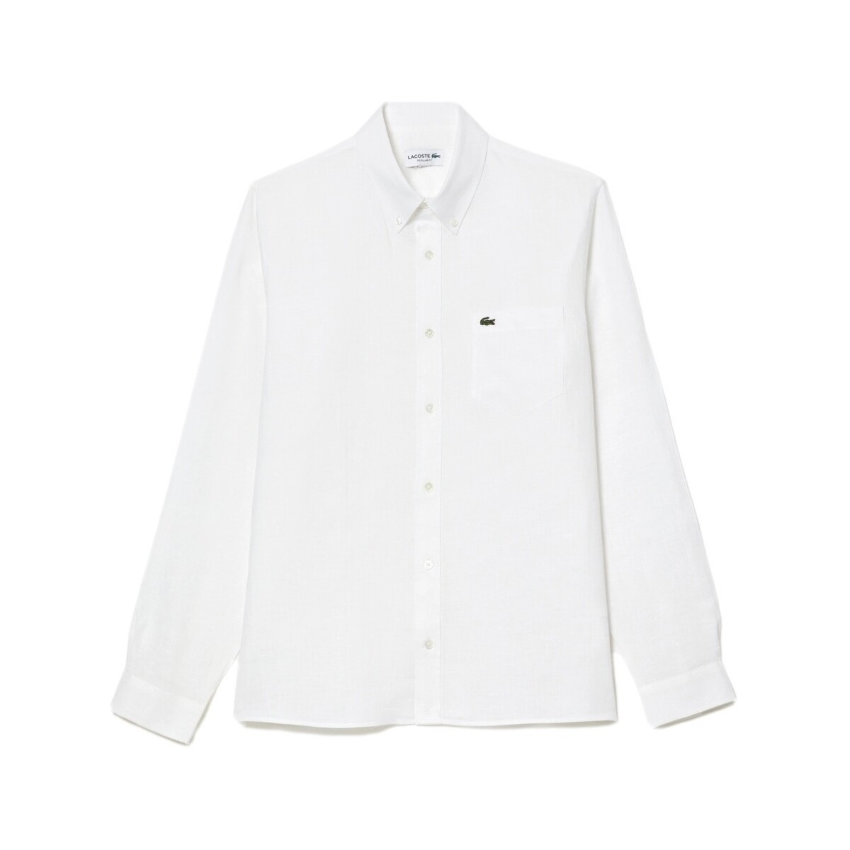 Lacoste  Linen Casual Shirt - Blanc  Bílá