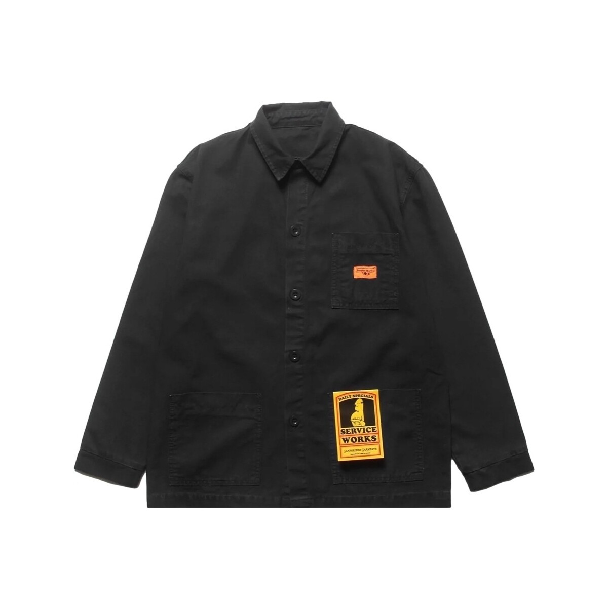 Service Works  Classic Coverall Jacket - Black  Černá