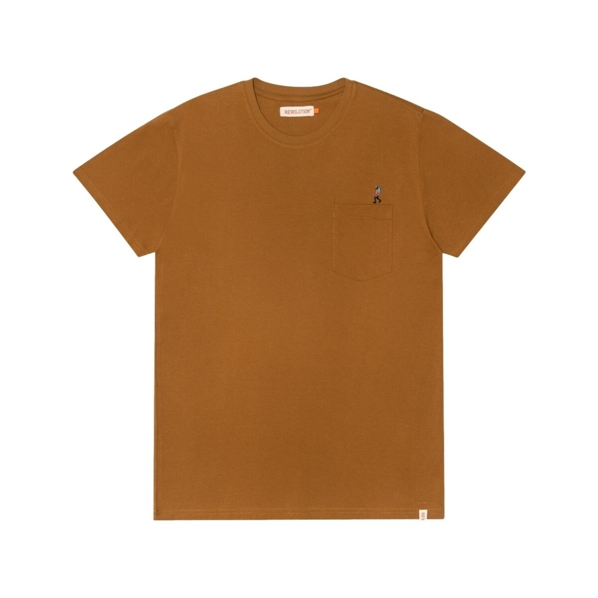 Revolution  Regular T-Shirt 1330 HIK - Light Brown  Hnědá