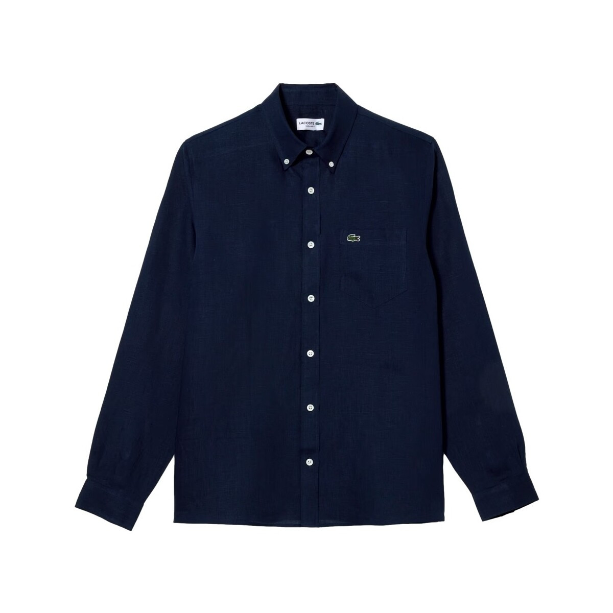 Lacoste  Linen Casual Shirt - Marine  Modrá