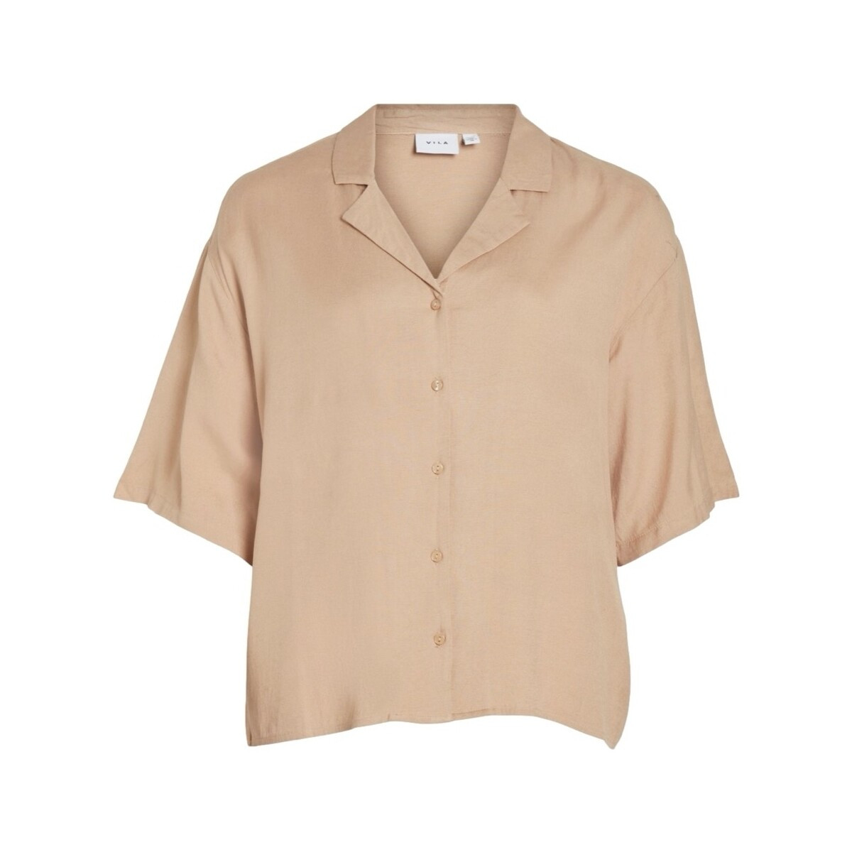 Vila  Noos Pricil Shirt - Sesame  Béžová